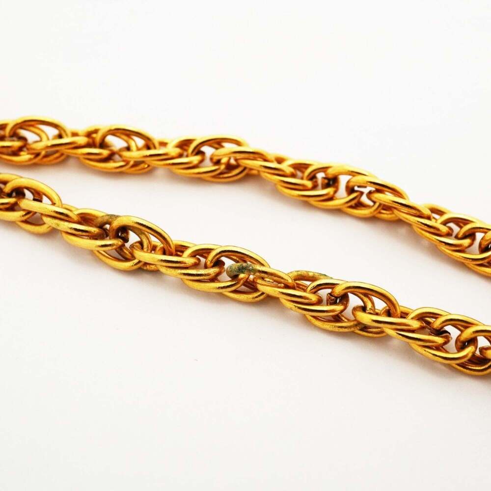 CHANEL Gold Logo Necklace - Picture 6 of 7